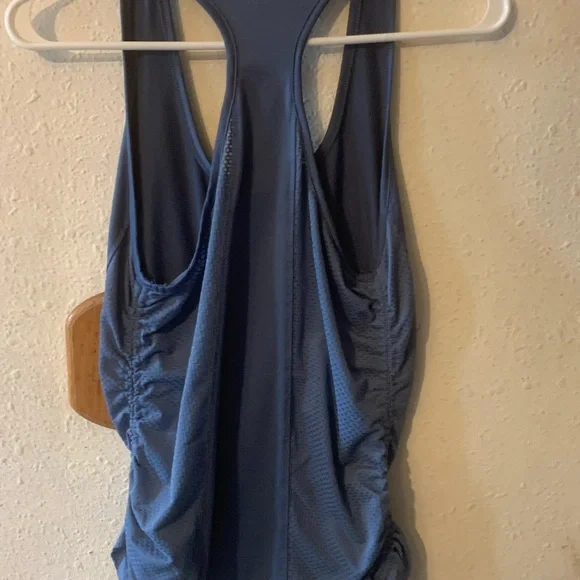 Avia Blue Ruched Sleeveless‎ Tank Top - Picture 5 of 5